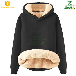 Jersiz Streetwear d'hiver de haute qualité personnalisé pull à fermeture éclair sweats à capuche en polaire Sherpa lourd pour hommes - Product Image 3