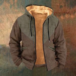 Sudadera con capucha de camuflaje digital informal para hombre, forro polar transpirable con diseño de gran tamaño, ropa de calle de otoño antiestática, Sudadera con capucha - Product Image 3