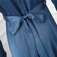 Kaftan brodé ouvert sur le devant pour femme, robe longue Abaya musulmane modeste, décontractée, respirante, en polyester et coton, pour adultes, vente en gros