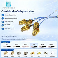 Câble coaxial RG58 de qualité professionnelle en gros, 50 ohms, faible perte, SMA femelle vers SMA femelle, signal stable, câble coaxial SMA