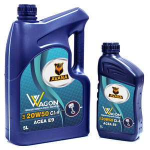 Aceite Mineral para Motor Diésel Avana Lubricants 20W50 CI4, Lubricante Automotriz Certificado por API para Diésel Comercial Pesado, Venta al Por Mayor - Product Image 1