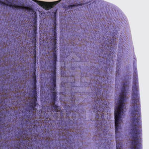 เสื้อฮู้ดผ้าขนแกะลำลองของผู้ชายมีสีเดียวในสามสีขนาดใหญ่พิเศษดีไซน์ใหม่เสื้อผ้าแฟชั่นสำหรับฤดูหนาวพร้อมเทคนิคย้อมธรรมดา - Product Image 6