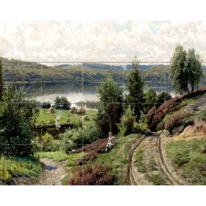 Peder Monsted SUMMERTIME Art Mural de pared de cerámica Cocina Backsplash Tile 3481 - Product Image 1