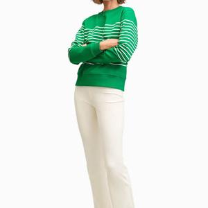 Sudaderas transpirables personalizadas para mujer, sudaderas informales de algodón con cuello redondo y forro polar liso de gran tamaño - Product Image 4