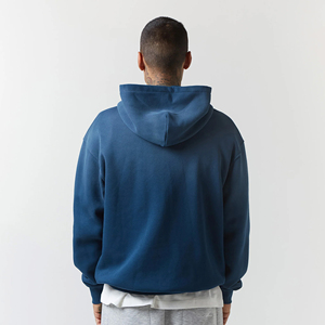 Sudadera con Capucha Extra Grande para Hombre, 100% Algodón Felpa, Color Sólido, Casual, con Bolsillo, para Otoño - Product Image 6