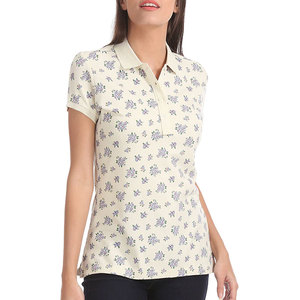 เสื้อโปโลขายส่งสำหรับผู้หญิง ผ้าฝ้าย 100% คอกลม รับทำโลโก้ OEM สีและดีไซน์ตามสั่ง เสื้อโปโลผู้หญิง - Product Image 2