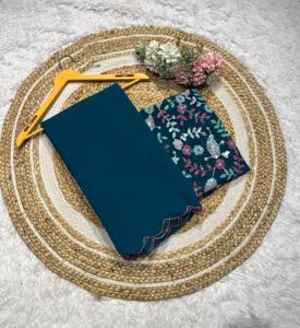 Nouvelle belle Georgette lourde avec Bangalore avec un sari de blouse à impression numérique pour les femmes - Product Image 3