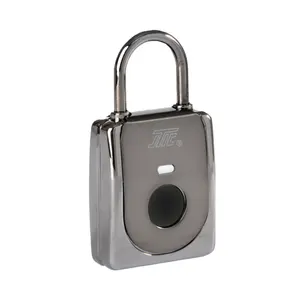 Iometric Security Smart Alarm Fingerprint Padlock With Waterproof Padlock