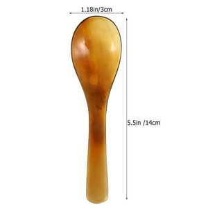 Cubiertos con mango pequeño y cabeza de cuerno grande, juego de cubiertos hechos a mano para ensaladas, utensilios de cocina, vajilla de mesa, uso diario de calidad Superior - Product Image 1