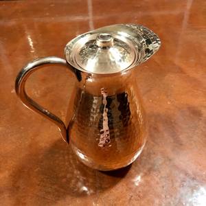 Jarra de cobre puro con tapa, personalizada y moderna, 2 litros, 100% cobre puro, venta al por mayor - Product Image 6