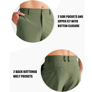 Pantalones de golf con logotipo personalizado para hombre Pantalones elásticos de diseño OEM con marca para eventos corporativos y ropa de equipo - Product Image 4