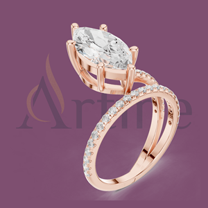 Anillo Mariposa Cristal 14K Tamaño Ajustable - Product Image 1