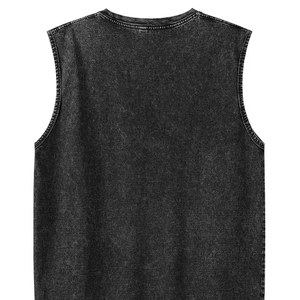 เสื้อกล้ามแขนกุดผู้ชายสำหรับออกกำลังกายผ้าฝ้ายธรรมดา - Product Image 1