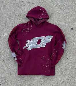 OEM personalizado pulóver Unisex pantalones de chándal y chándales sudaderas con capucha para hombres Nylon cortavientos Flare pantalones de chándal traje conjunto de chándal - Product Image 2