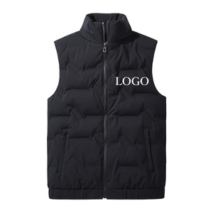 Gilet décontracté de haute qualité pour l'automne et l'hiver, sans manches, épais et chaud, personnalisé, pour homme, gilet matelassé - Product Image 4