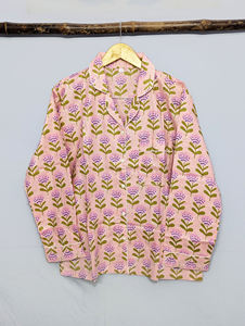 High Quality Women Summer Casual Floral Woven Cotton Night <b>Suit</b> | Combo Top & Pyjama Set | Export Quality Comfortable Nightwear - Product Image 6