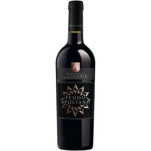 Feudo Apuliano Primitivo Di Manduria DOC Intense Full-Bodied 750ml Red <b>Wine</b> 6 Bottles Per Box Apulian <b>Wine</b> - Product Image 1