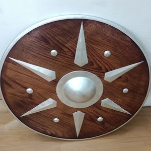 Hecho a mano 24 "y 30" Medieval Viking Star Look Shield Round Shield Home Decor Shield. Por Calvin artesanía - Product Image 4