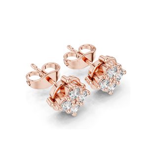 Pendientes de Diamantes de Laboratorio de 0.48 CT para Mujer, Claridad VVS-VS, Oro de 18KT, 14KT, 10KT y Plata 925, Oro Rosa, Amarillo y Blanco - Product Image 6