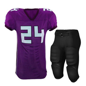 Uniformes de football américain fabriqués au Pakistan, grande taille, en tissu polyester et élasthanne, durables, unisexes, pour adultes, nom d'équipe personnalisé - Product Image 1