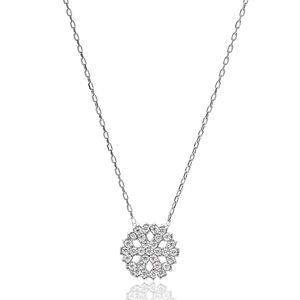 Flocon de neige Design clair Zircon pierre pendentif à breloque turc fabriqué à la main en gros 925 bijoux en argent Sterling - Product Image 1