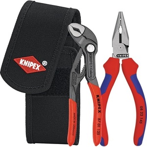 For KNIPEX 2-Piece Mini <b>Pliers</b> <b>Set</b> with Belt Pouch - Product Image 1