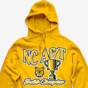 Carolina del Norte A & T Aggies Sudadera con capucha Bulldog Built Champions Collection Invierno Forrado Anti-retráctil Bordado Múltiples colores OEM - Product Image 4