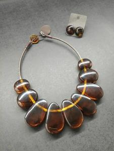 Recién llegado, collar de tela, joyería, collares colgantes de resina de alta calidad, joyería de moda para mujer a un precio asequible - Product Image 2