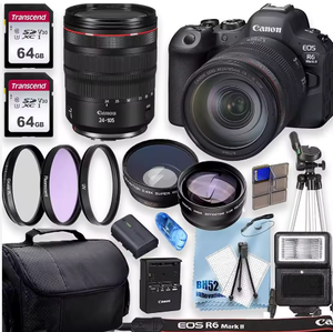 NOUVEAUTÉ - Appareil photo hybride EOS R6 Mark II avec enregistrement vidéo 4K et objectif RF 24-105 mm f/4 L IS USM - Product Image 1