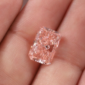 Igi 5CT ที่ได้รับการรับรองว่าแฟนซีสีชมพูสดใสสดใสสดใสตัดเพชรที่ปลูกในห้องปฏิบัติการที่มีความคมชัดเพชรหลวมสำหรับการทำเครื่องประดับ - Product Image 2