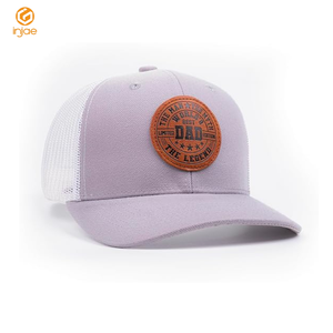ODM OEM Fábrica de Vietnam Sombreros de camionero personalizados de 6 paneles Diseño Parche de cuero Logo Bordado Estructurado Mujeres Gorras Estilo de vida Gorras - Product Image 4