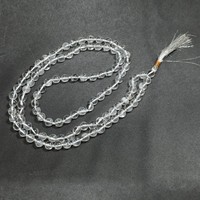 Jap Mala de méditation et de guérison hindoue, 108 perles en quartz cristal avec agate gravée Rudraksha, style amour, décoration d'intérieur