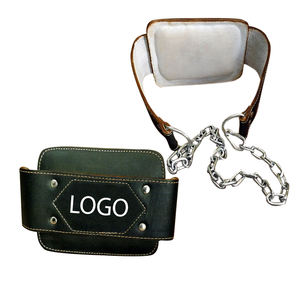 Venta caliente Cinturón de levantamiento de pesas pesado Estilo de tendencia Neopreno Cuero Dip Tallas grandes Etiqueta privada Fábrica Fitness Seguridad - Product Image 4