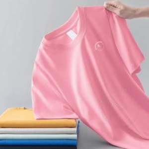 เสื้อยืดคอกลมแขนสั้นสำหรับผู้ชาย, เสื้อยืดผ้าฝ้าย100% ธรรมดาระบายอากาศได้ดีสไตล์สตรีทสูงพิมพ์ลายดิจิตอลตัวอักษร - Product Image 3