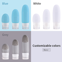 Bouteilles de voyage en silicone Récipients liquides rechargeables étanches pour shampooing, savon et revitalisant Caractéristique jetable pour voyager
