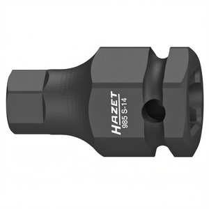 Hazet 1/2'' <b>Impact</b> Screwdriver <b>Socket</b> Hexagonal Short Square with Borehole Premium Product Category - Product Image 2