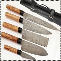 Juego de Cuchillos de Chef de Acero Inoxidable con Alto Contenido de Carbono de Primera Calidad, Estilo Moderno, Ecológico, Disponible en Stock, Embalaje Personalizable