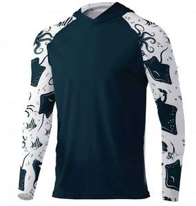 เสื้อตกปลาผู้ชาย UV ป้องกันแสงแดด UPF 50+ สวมใส่สบาย พร้อมดีไซน์พิมพ์ลายแบบซับลิเมชั่น ขายดี - Product Image 3