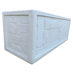 Fioriera da Giardino Serie Gargano Effetto Pietra in Cemento 100cm Larghezza X 40cm Profondità X 43cm Altezza Vasi e Fioriere - Product Image 4