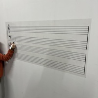 Tableau électrostatique réutilisable et durable en polystyrène, tableau blanc, interrupteur musical orienté à gauche, fournitures pédagogiques, électricité statique