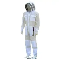 Combinaison d'apiculteur respirante à 3 couches avec capuche, chapeau d'apiculteur, gants de protection pour l'apiculture avec voile