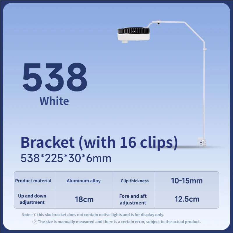 blanco (538 soporte para vidrio de 10-15 mm)