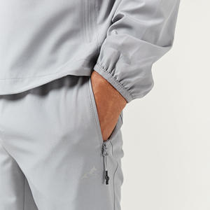 Survêtement en coton pour hommes, pull décontracté à capuche et pantalon avec logo DTF personnalisé, col à capuche à motif solide, nouveauté 2025 - Product Image 6