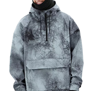 Chaqueta cortavientos Softshell con logotipo personalizado para hombre, venta al por mayor, chaqueta de esquí impermeable Lisa informal para exteriores - Product Image 6