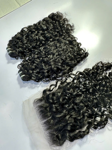 Vietnamien Remy Cheveux Vague Bouclés Vierge Extensions de Cheveux Humains Double Trame Naturel Lâche Vague Profonde Style en Vente! - Product Image 4