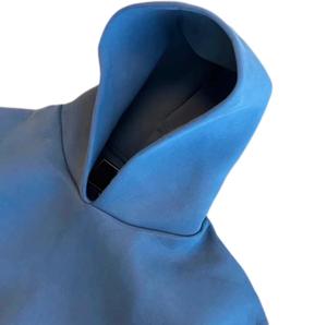 Fabricant de sweats à capuche d'hiver baggy simple d'épaisseur 300gsm pour hommes coupe-vent en polaire de coton lourd pour manches - Product Image 5