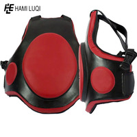 Protège-poitrine pour la boxe et le Muay Thai, protège-ventre respirant, confortable, personnalisable, en cuir, équipement de sport et de fitness