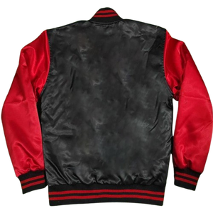 Veste bomber en satin respirant tricoté sur mesure de haute qualité avec boutons pour hommes et femmes, fourrure de mouton d'hiver, grande taille - Product Image 6