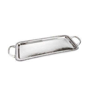 Plateau de service en acier inoxydable de qualité supérieure avec design artisanal et finition en cuivre pour l'hôtel et la maison - Product Image 5