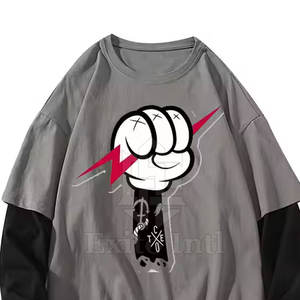 2024เสื้อเจอร์ซีย์แขนสองชั้นสำหรับผู้ชายผ้าฝ้ายระบายอากาศได้ดีผลิตตามสั่ง - Product Image 4